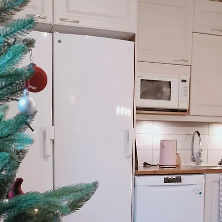 Red Wooden House In * Rovaniemi