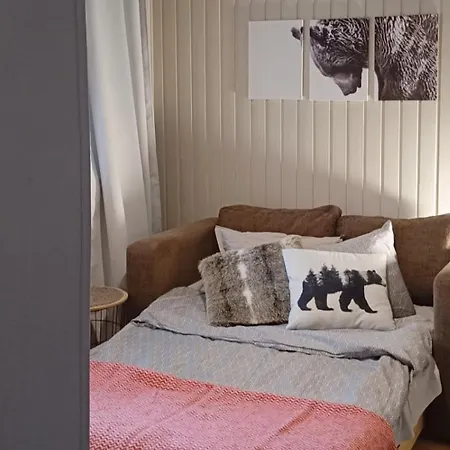 Red Wooden House In 別荘