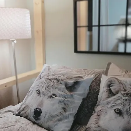 Red Wooden House In *