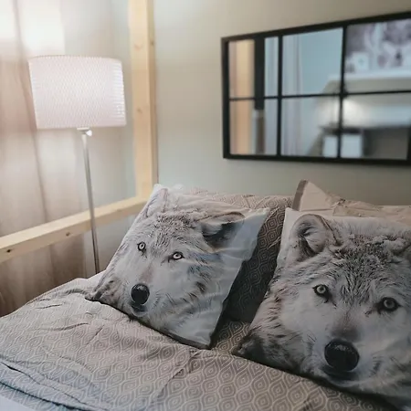 Red Wooden House In 別荘