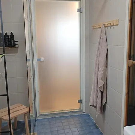 Red Wooden House In *