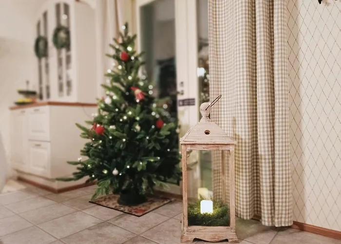 Red Wooden House In * Рованиеми