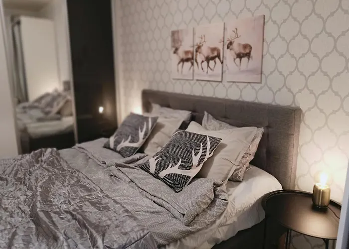 Red Wooden House In *