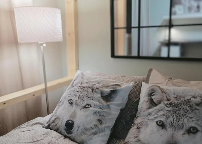 Red Wooden House In *