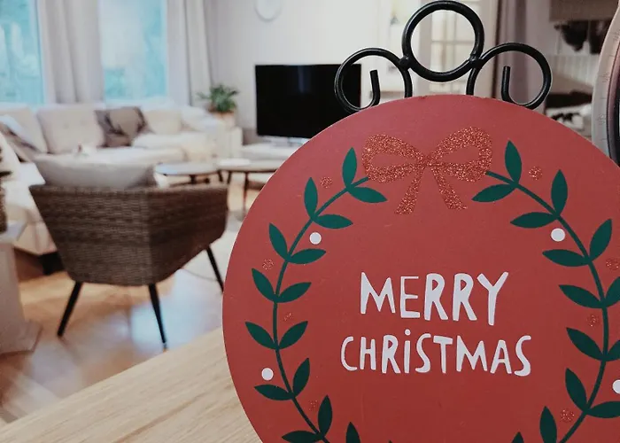 Red Wooden House In Rovaniemi