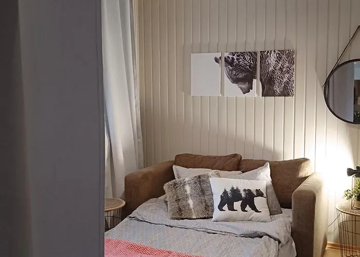 Red Wooden House In *