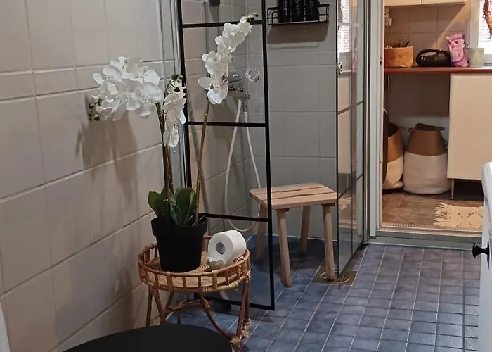 Red Wooden House In *