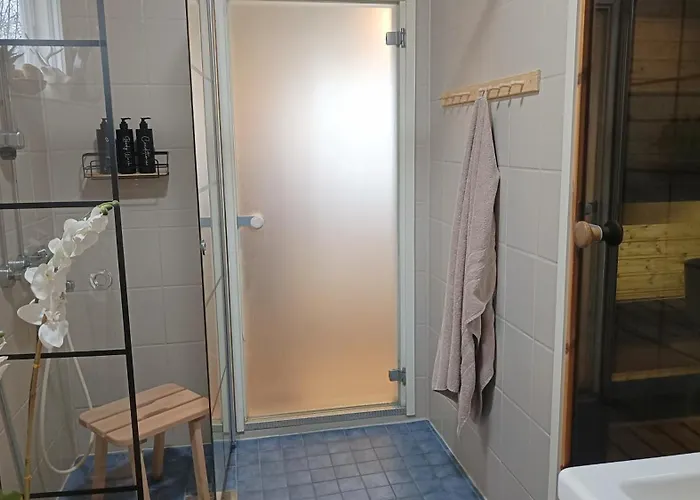 Red Wooden House In *