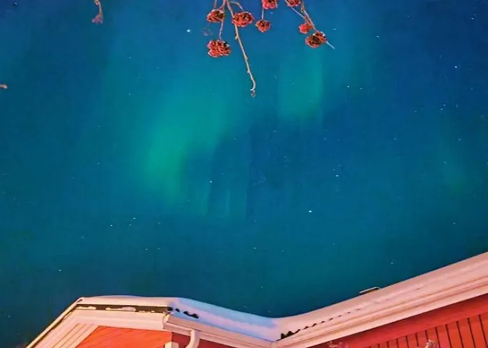 Red Wooden House In *